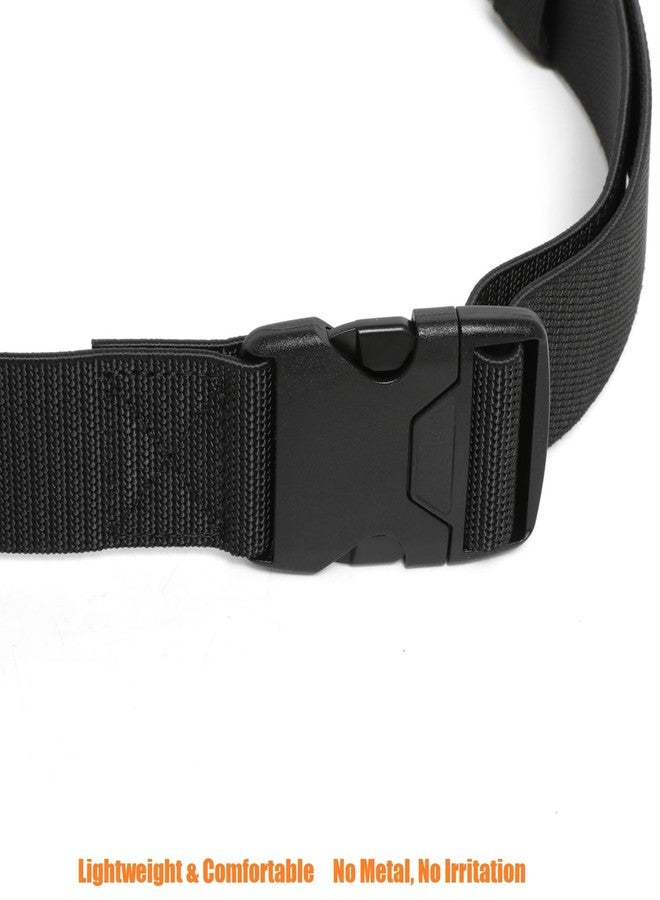 TACNEX Tactical Stretch Belt for Men 1.5" Elastic Nylon Webbing TSA Approved Buckle EDC Military Adventure Hiking Work Travel M - Image 4